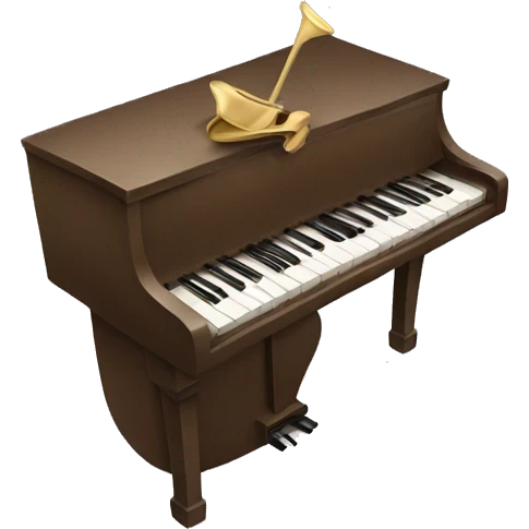 horse playing piano emoji