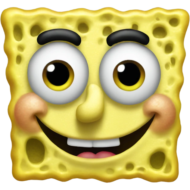 Hyper realistic spongebob  emoji