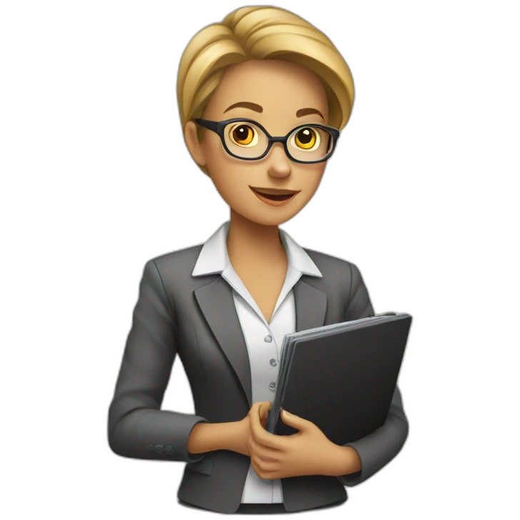 lady accountant with calculator emoji