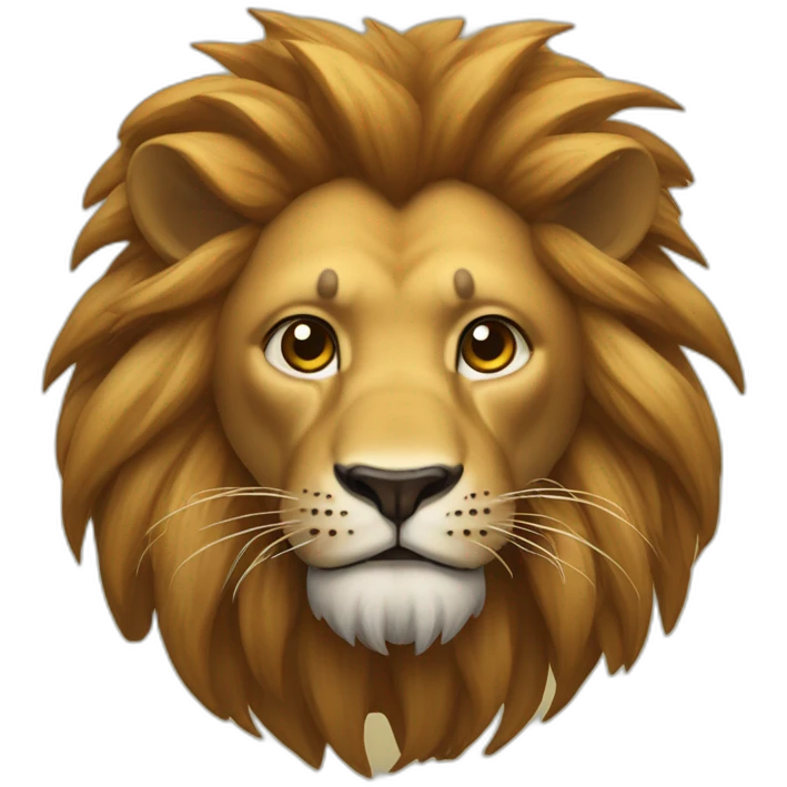 Une araignée sur un lion emoji