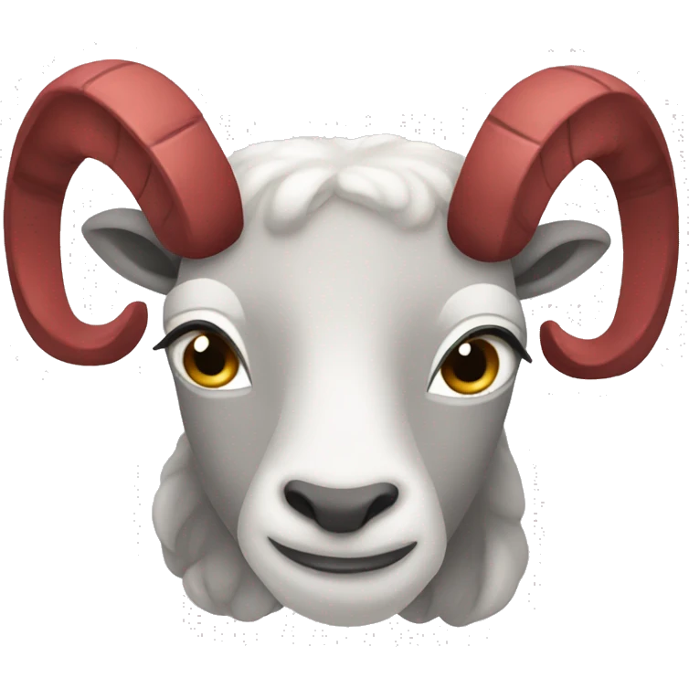 Red Aries symbol  emoji