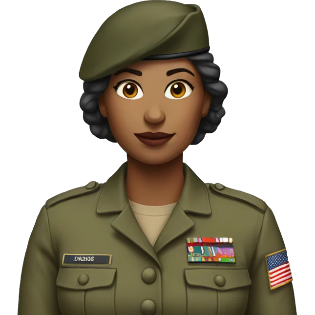 woman military emoji