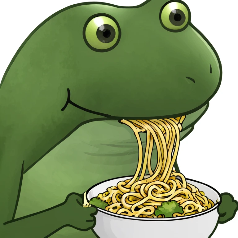 bufo eating noodles emoji