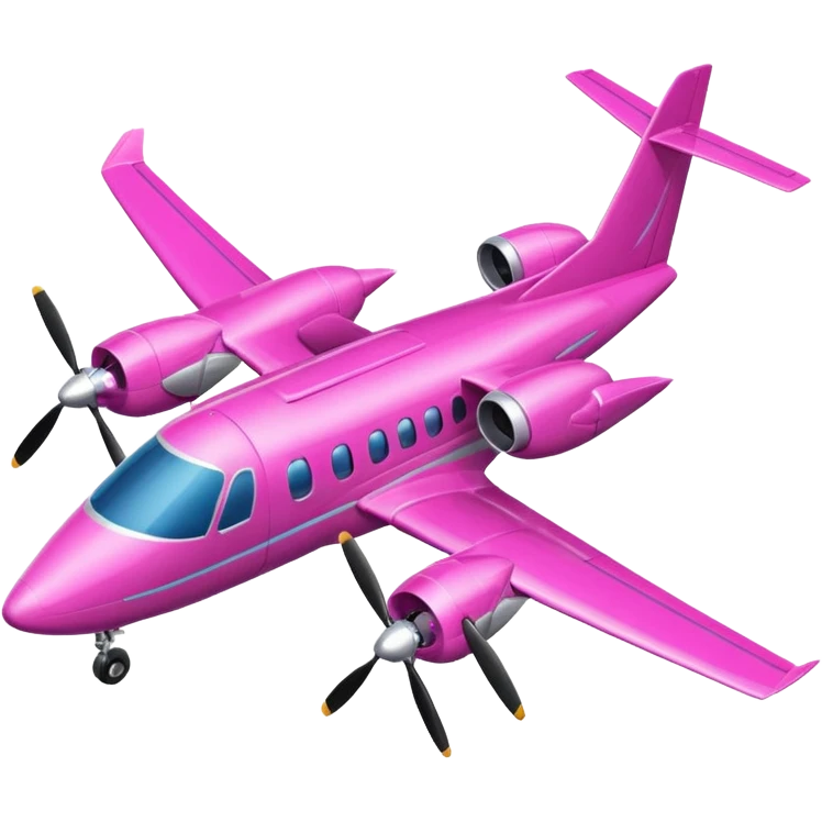 tiny pink (RGB: 220, 20, 120) turboprop aircraft emoji