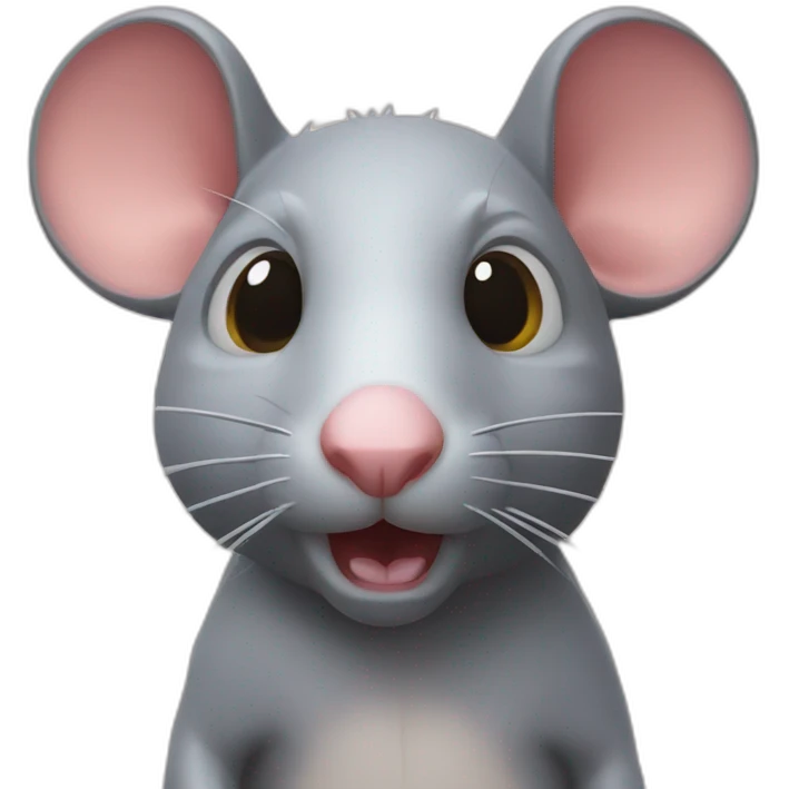 Rat with 3d lenses emoji