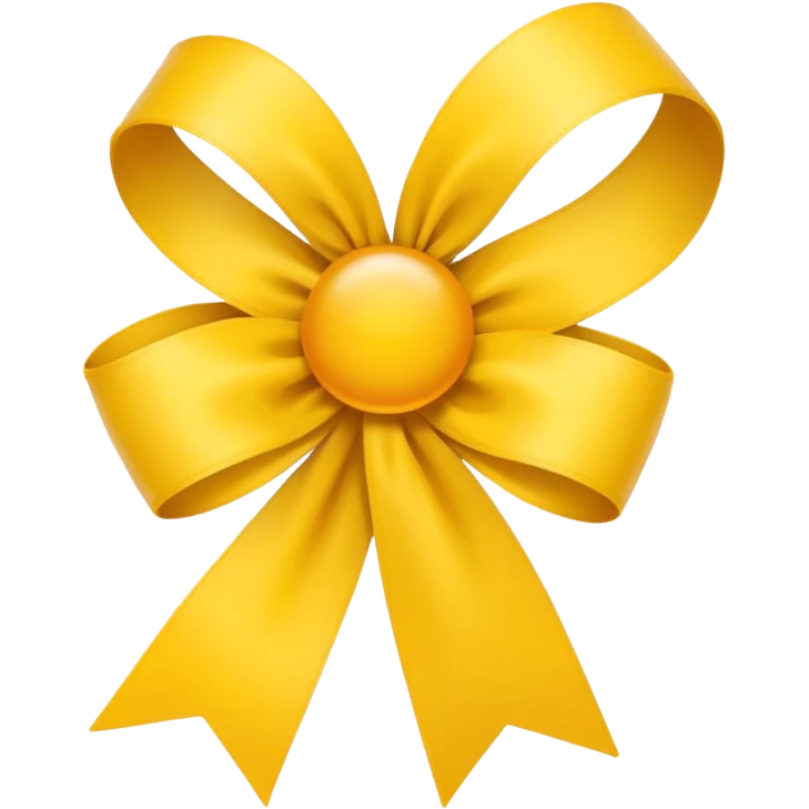 Apple-style emoji, minimal shading, simple gradients.
Keep the original emoji style and shape exactly the same.
Change the ribbon color to a vivid yellow.
Flat emoji style, clean vector look, no extra elements, no text, transparent background. emoji