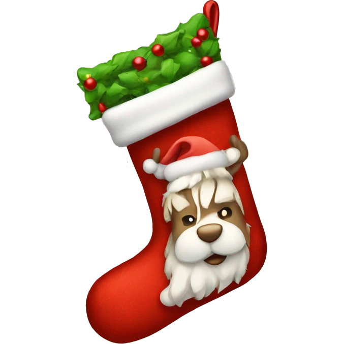 Christmas stocking emoji