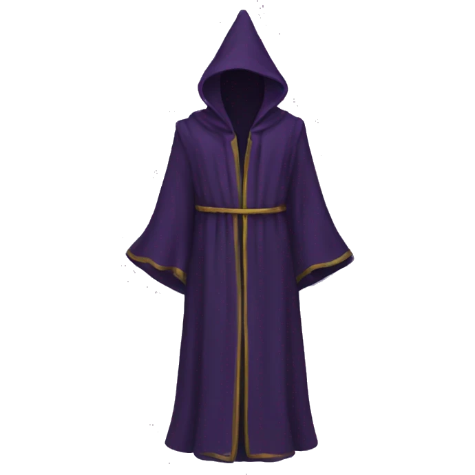 wizard robes, no face emoji