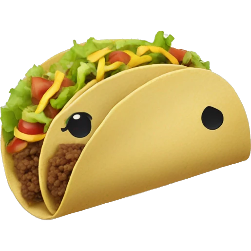 Tacos on a plate  emoji