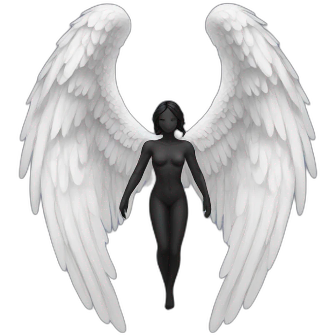 black angel wings emoji