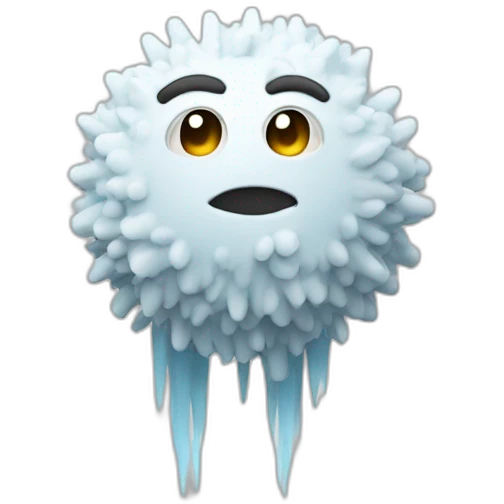 Flocon qui fond emoji
