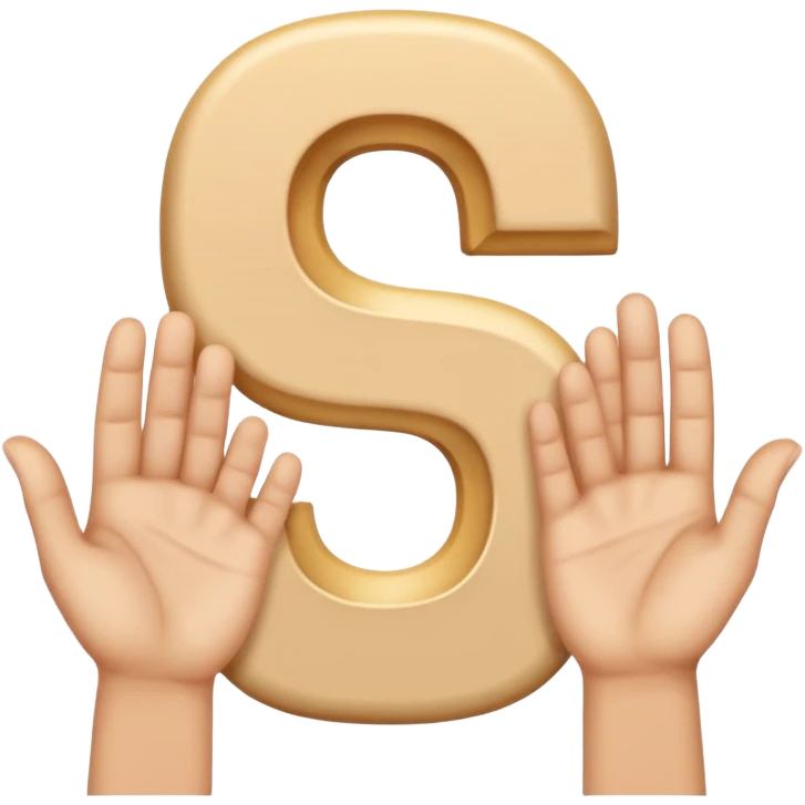 Make the letter S with hands

 emoji