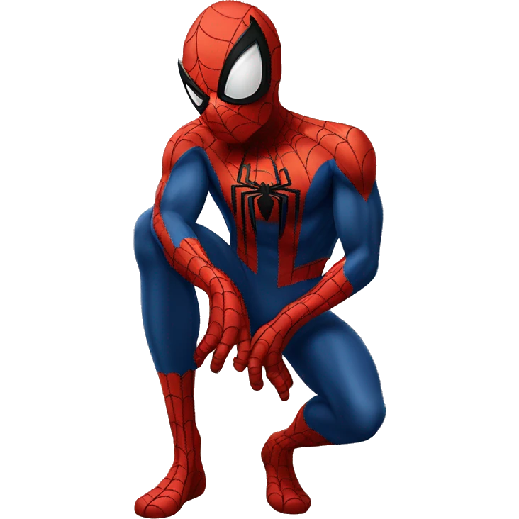 Spiderman lance toile  emoji