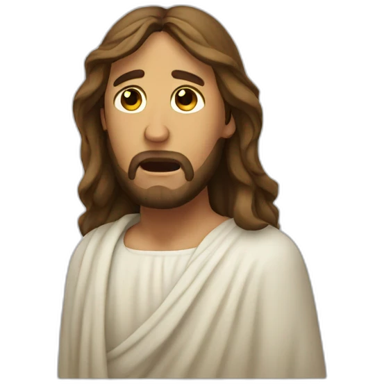 Jesus crying emoji