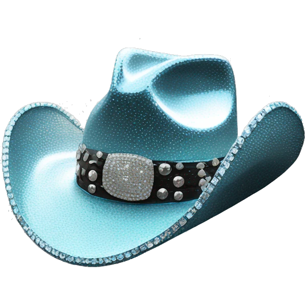 Diamond crusted cowboy hat emoji