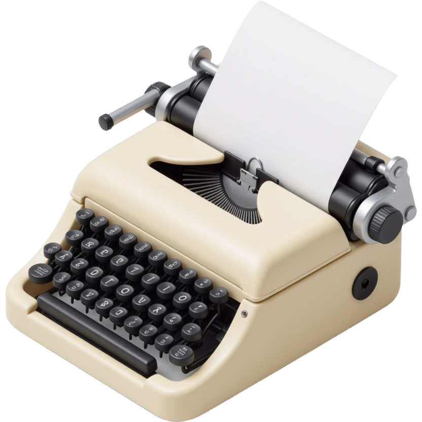 ivory typewriter emoji
