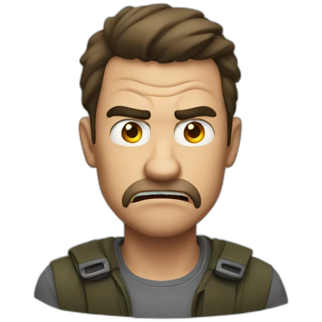 a man angry emoji