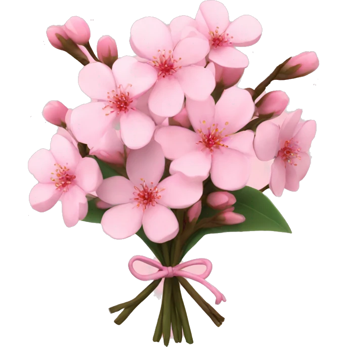 Sakura flower bouquet with real sakura flower  emoji