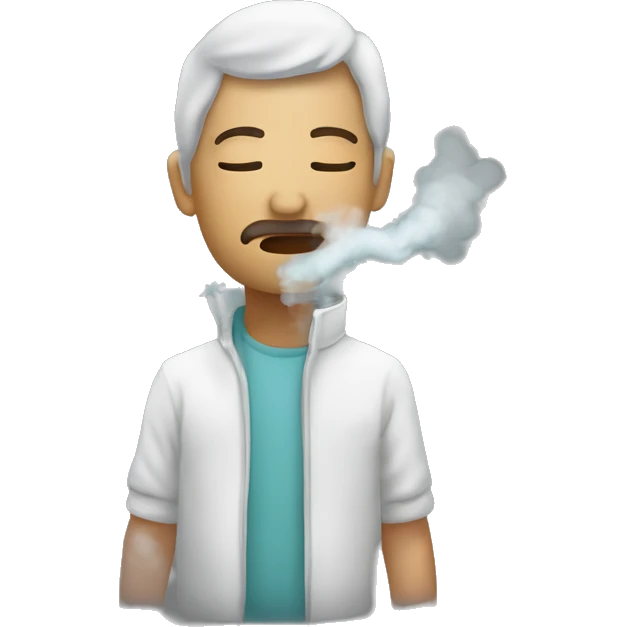 nariz respirando por la fosa nasal izquierda emoji
