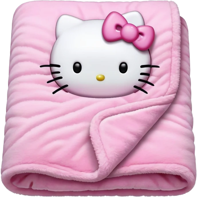 pink hello kitty blanket emoji