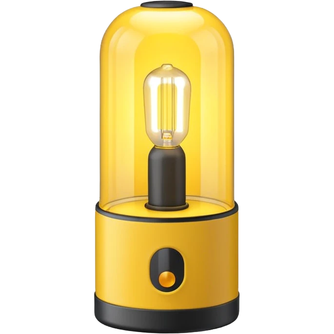1980s yellow lighting lamp emoji
