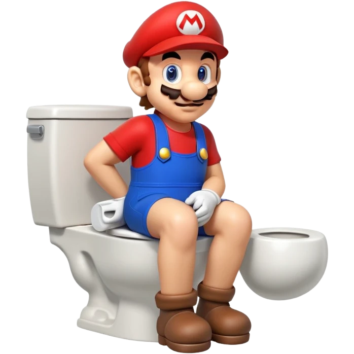 Mario + toilet emoji