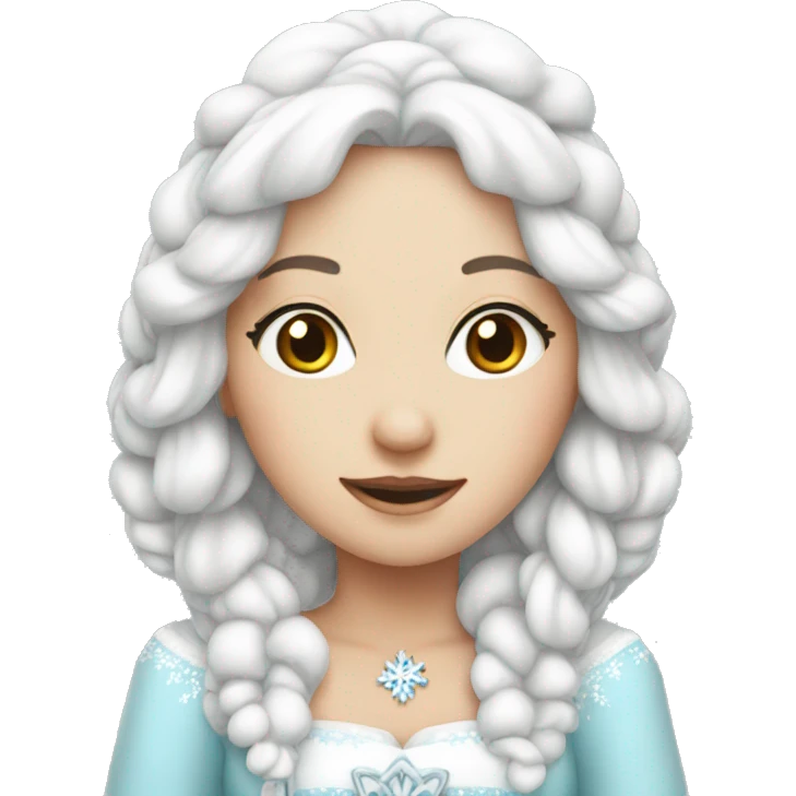  White Snow Maiden emoji