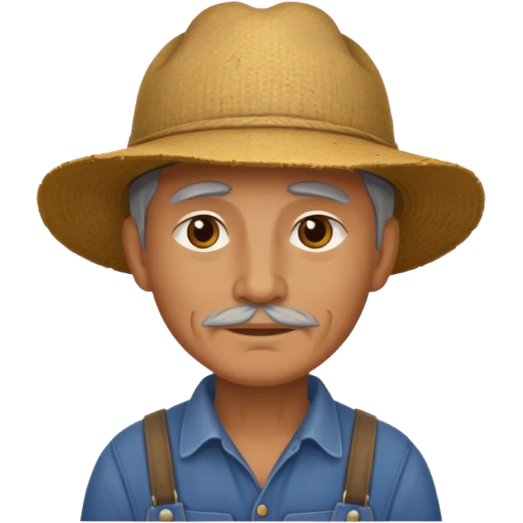  farmer not wear hat emoji