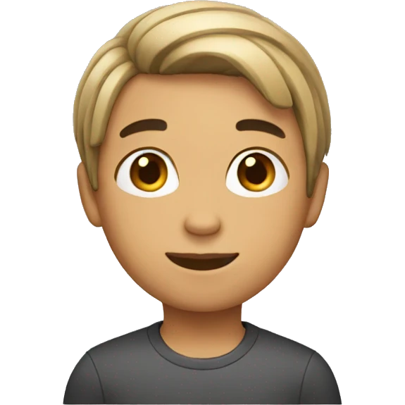 boy with bob haircut emoji