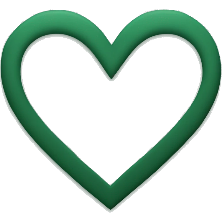 Dark green heart emoji