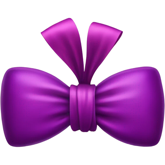 pink bow on an eggplant emoji