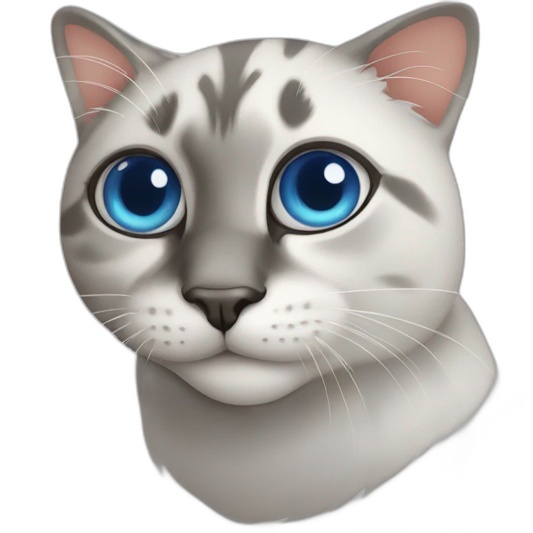 cat ojos azules hermoso emoji