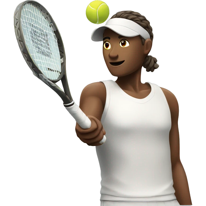 tennis player serve emoji