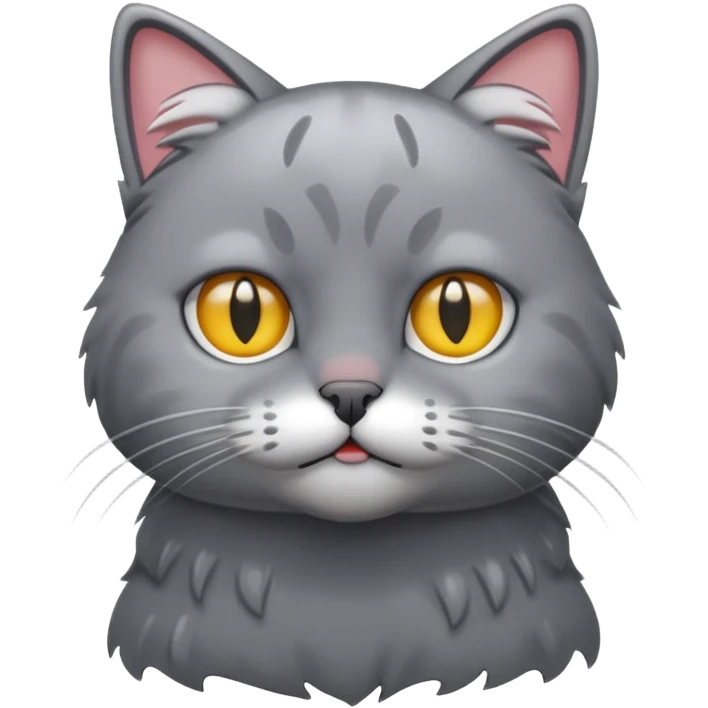 Soaking wet cat emoji