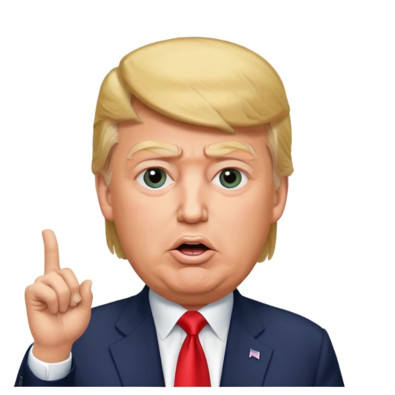 Donald Trump speaking at a rally emoji