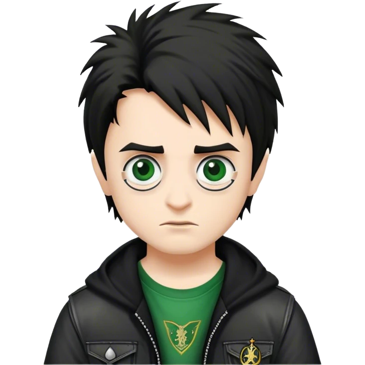 harry potter as a punk rock kid emoji