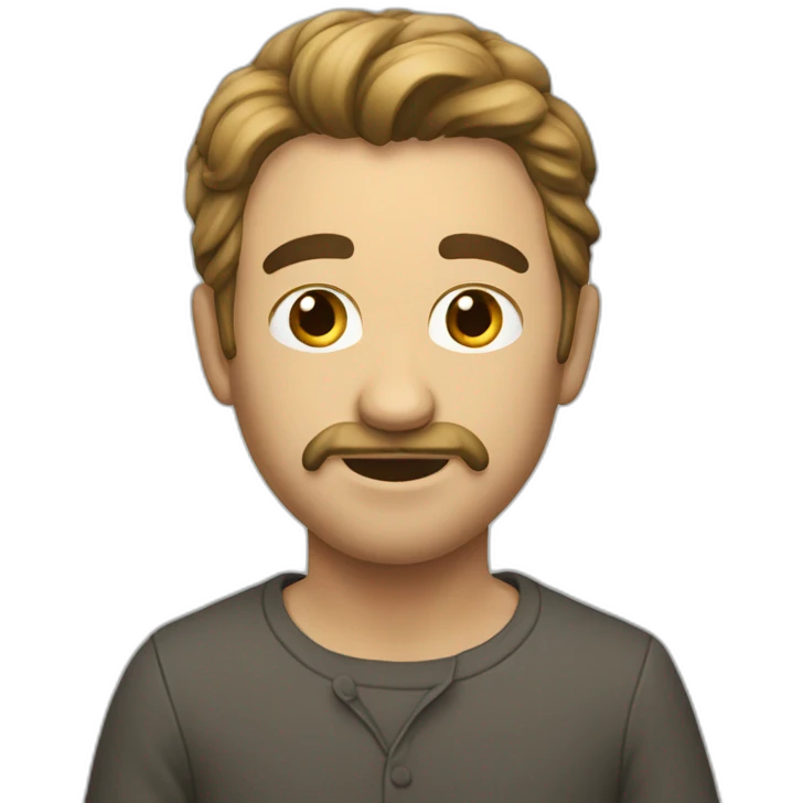 Homme qui fait un das emoji