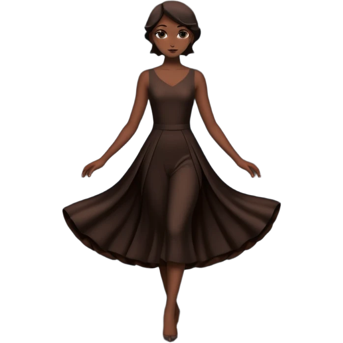 silhouette of a person in a graceful stance emoji