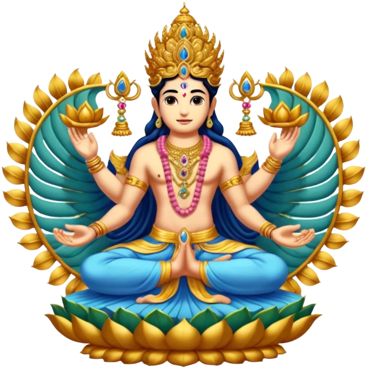 combined form of Bhagwan Vishnu 10 avatars. emoji