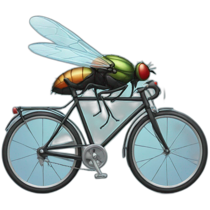 Fly on a bike emoji