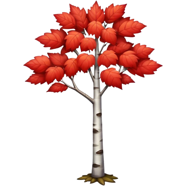 red birch emoji
