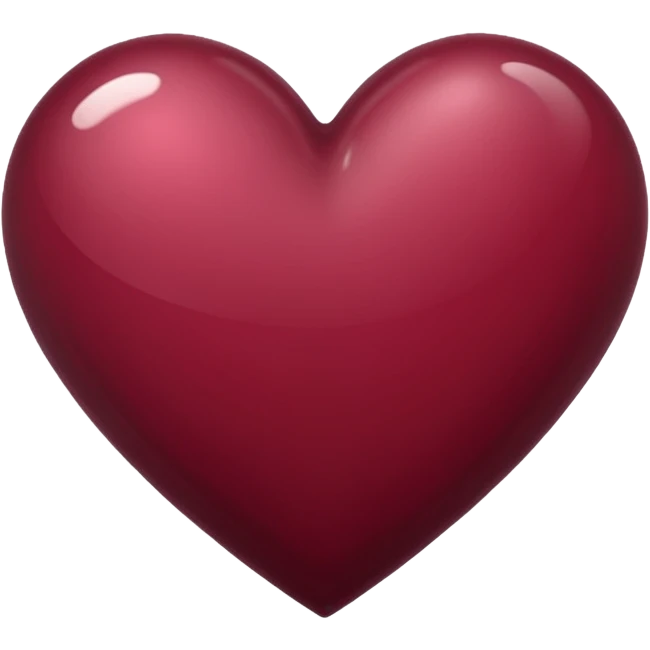 Burgundy Heart emoji