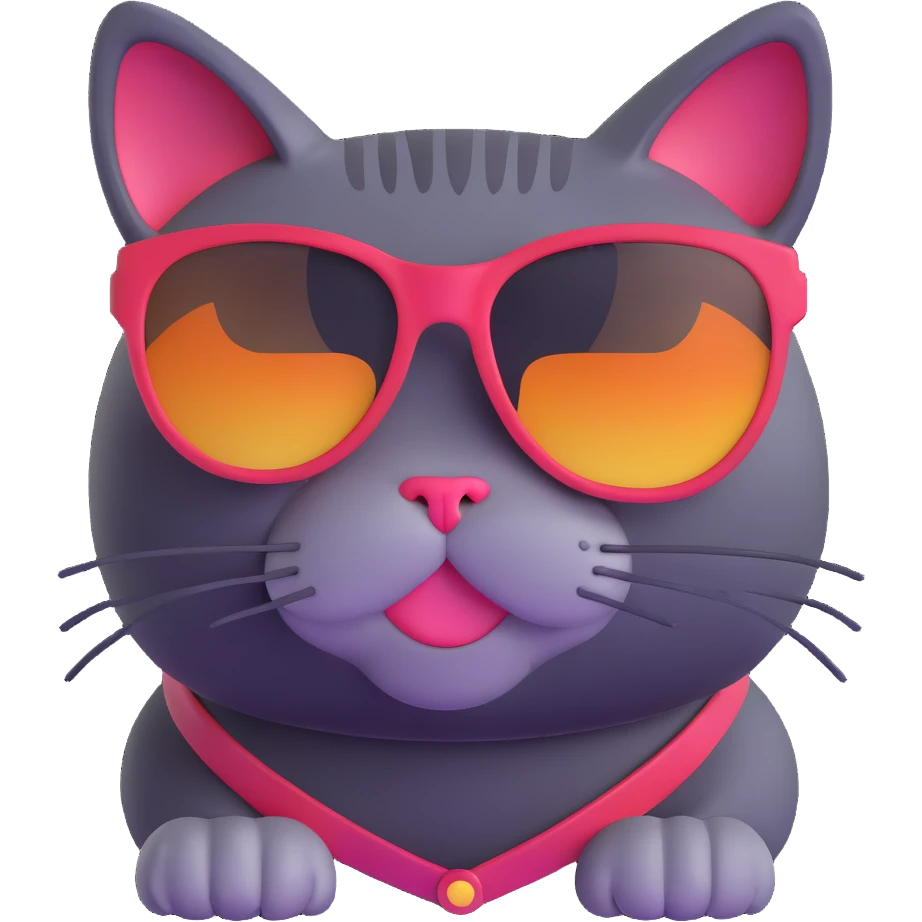 cat wearing sunglasses emoji