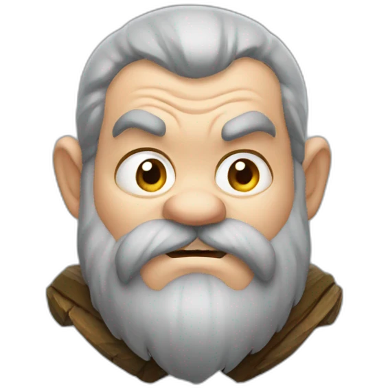 Grumpy dwarf from snowhite emoji