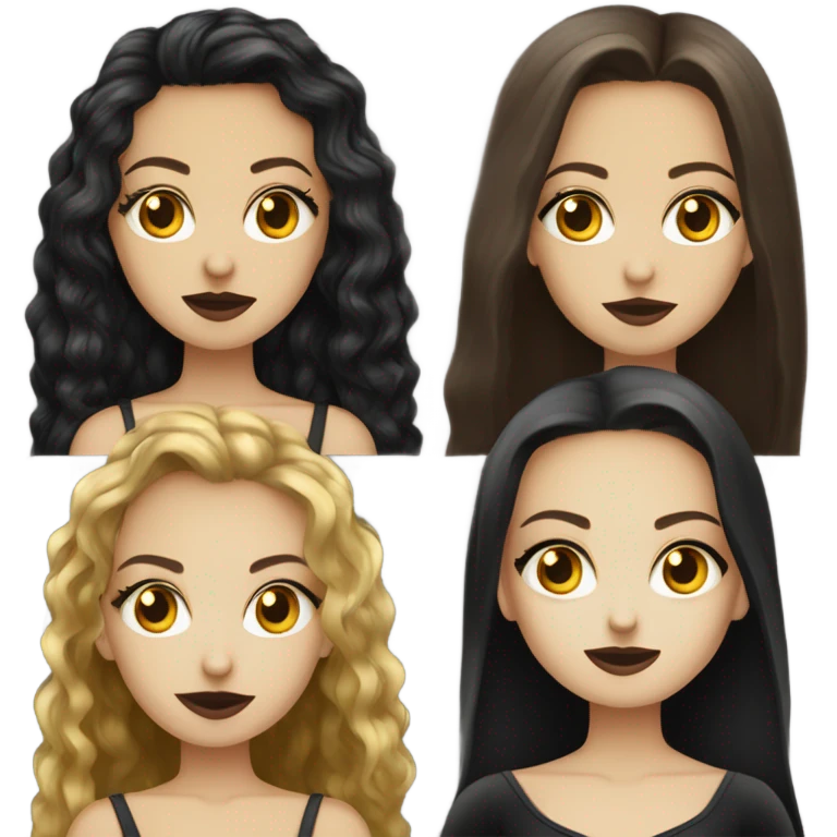 menina branca vampira cabelo dourado olhos castanhos  emoji