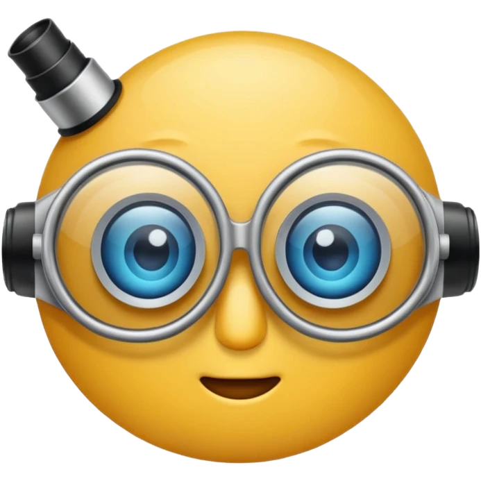 oculos, lente e microscopio emoji