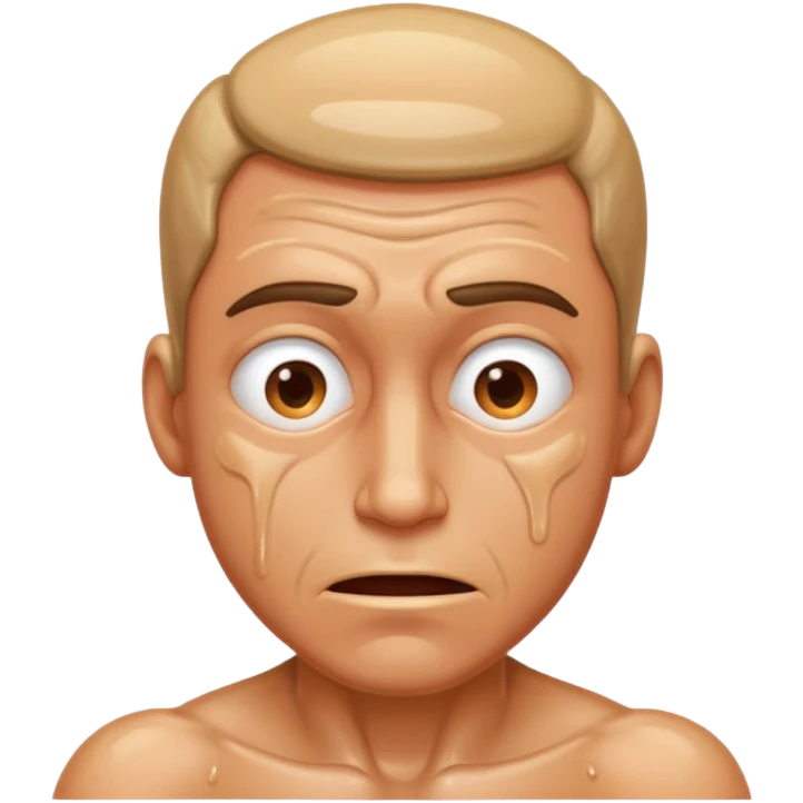 freaky sweaty man emoji