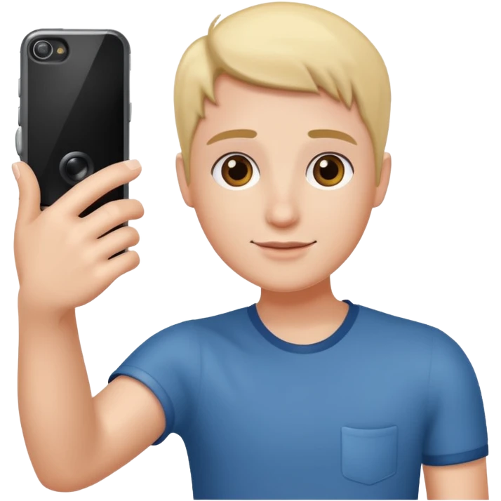 arm holding a phone like a selfie emoji