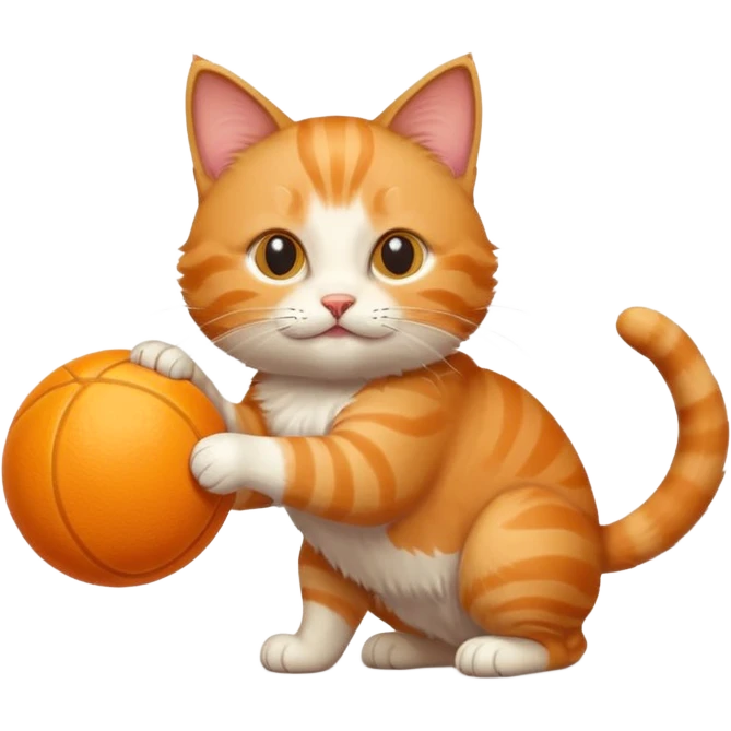 Cat and ball  emoji