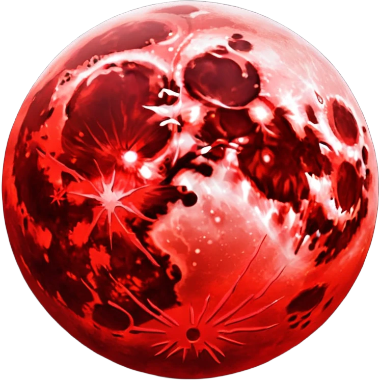 Blood moon emoji